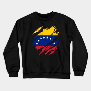 Proud Venezuela Flag, Venezuela gift heritage, Venezuelan girl Boy Friend Venezolano Crewneck Sweatshirt